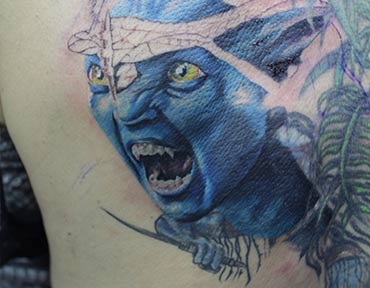 Avatar Cover Up in progress