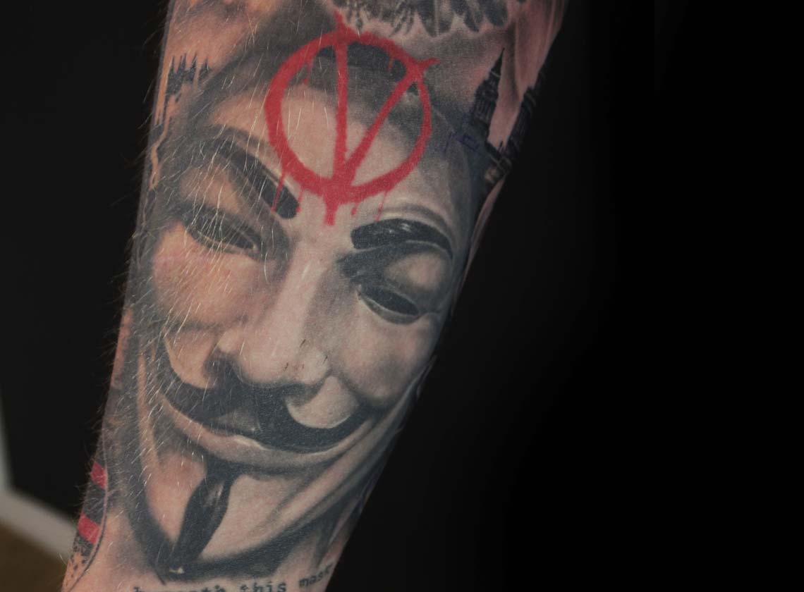 V für Vendetta Tattoo